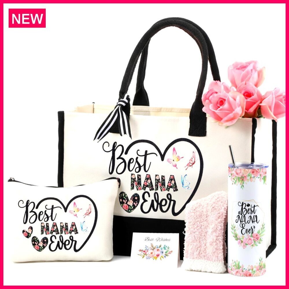 20oz Stainless Steel Tumbler Tote Bag Sock Keychain Gift Set